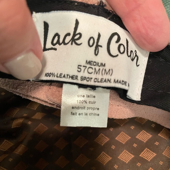 Genuine Suede Lack of Color "Lola" Pink hat. - Picture 7 of 8